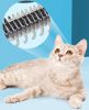 Pet Grooming Tool 2 Sided Undercoat Rake for Cats & Dogs - Safe Dematting Comb for Easy Mats & Tangles Removing -Pet Brush-Cat Grooming-Grooming Tool